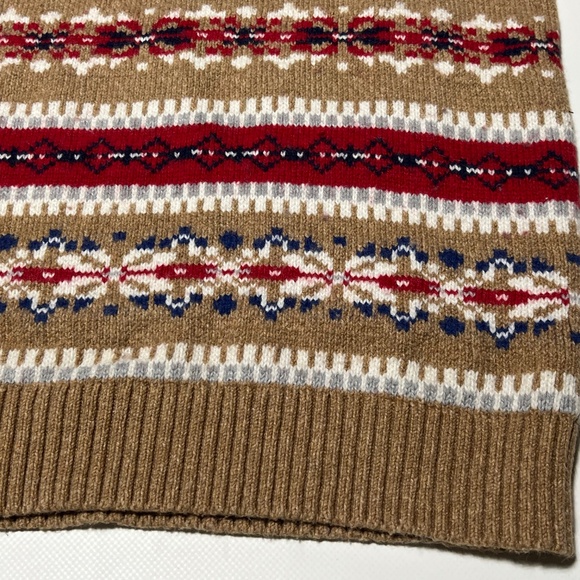 Land's End Fair Isle Nordic Sweater Women's S (6-8) Knit Ski Holiday Cabin - Picture 10 of 16